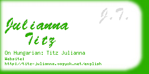 julianna titz business card